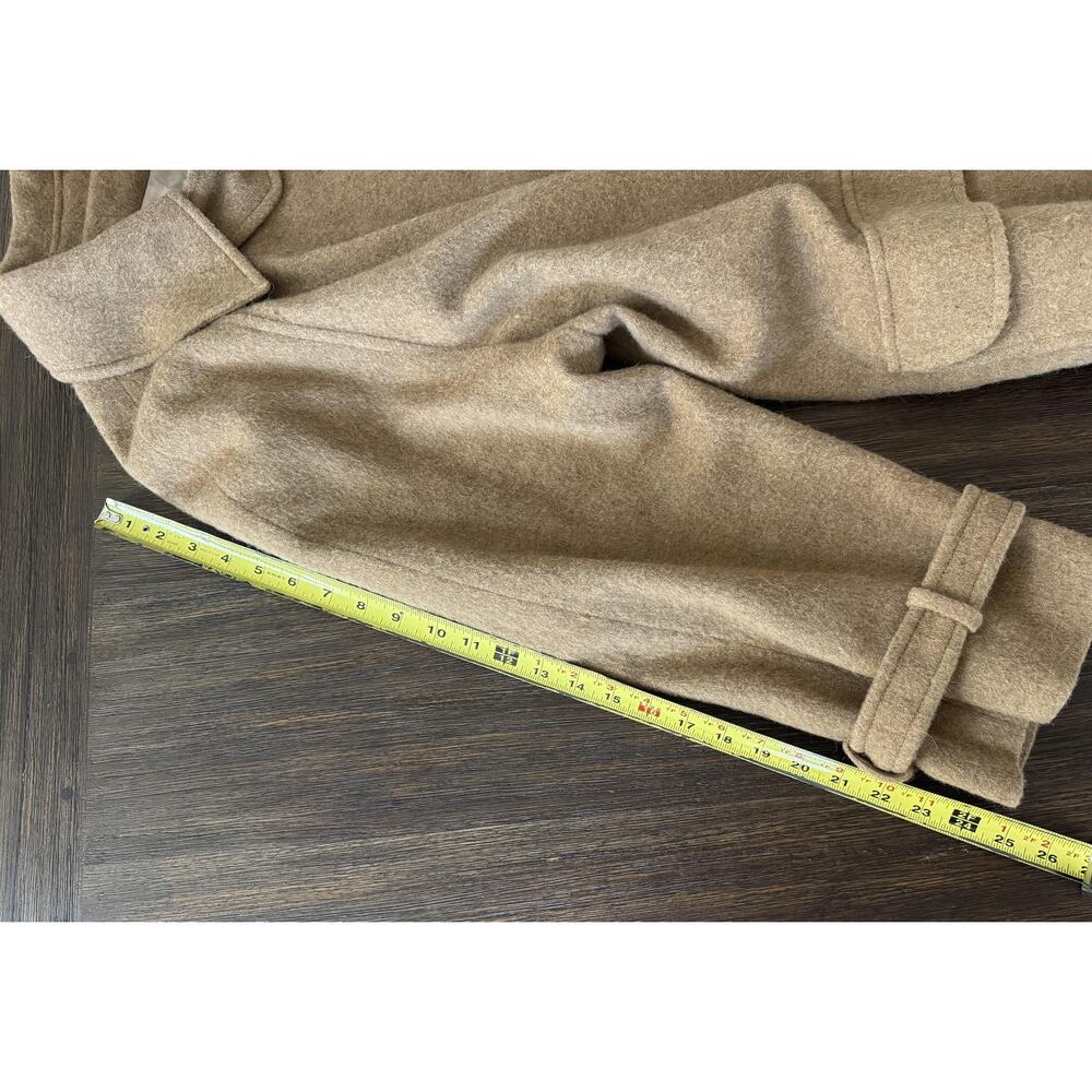 Pendleton Coat Womens L/XL Camel Brown Swing A-Line Brushed Wool Fuzzy Vintage - Picture 14 of 16